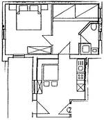 Raumaufteilung mittlere Wohnung
